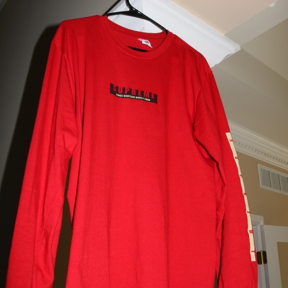 red supreme long sleeve